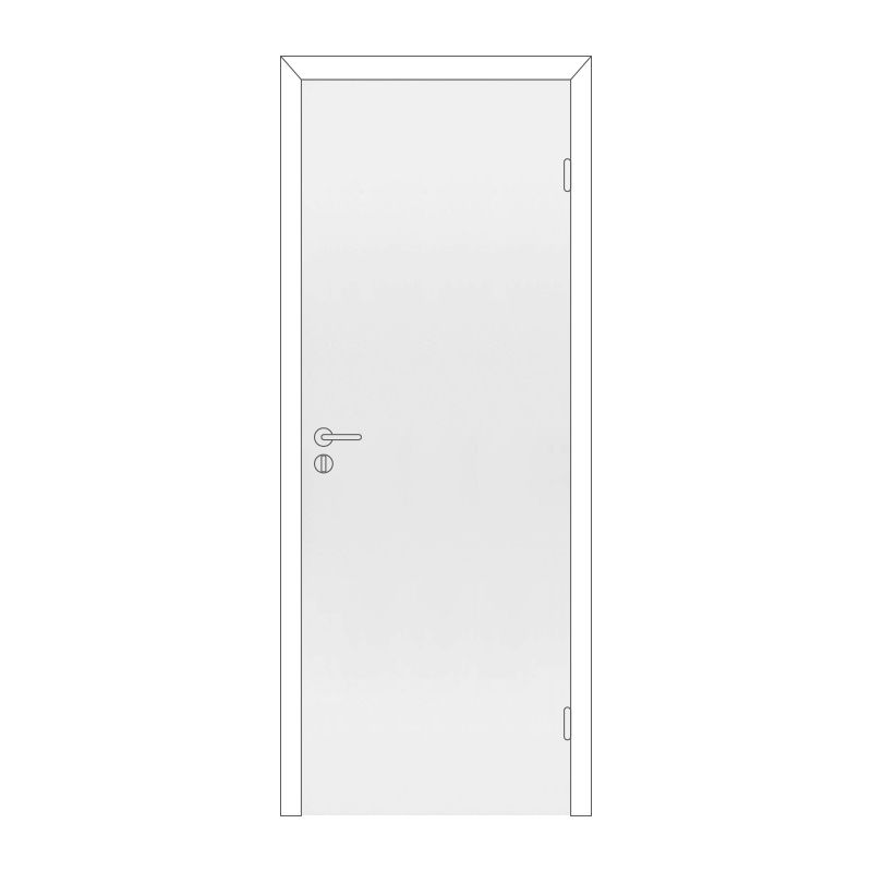 Полотно дверное Олови М7х21 Белое крашенное, без механизма замка, цена р. за шт.