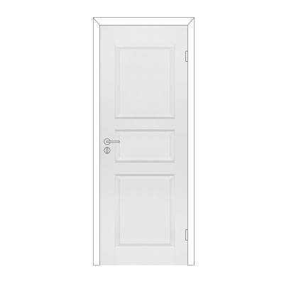 Полотно дверное Олови Каспиан М8х21 Белое крашенное, филенчатое, глухое
