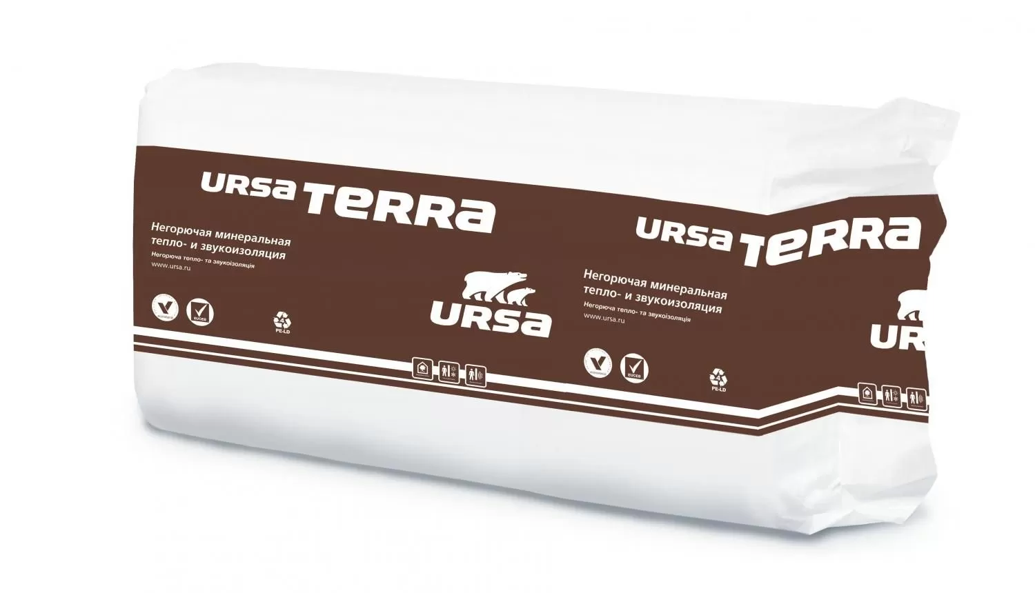Утеплитель Ursa TERRA 37 PN 1250x610x50мм 